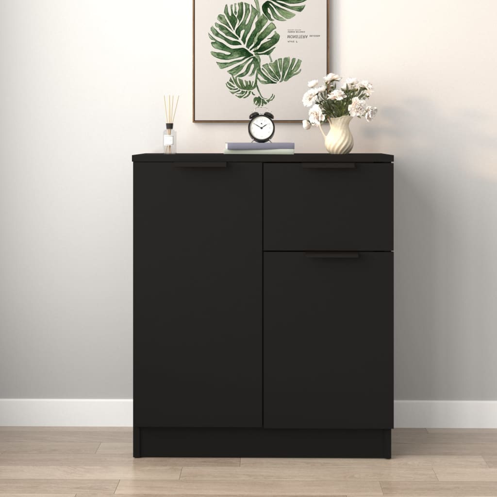 Berkfield Sideboard Black 60x30x70 cm Engineered Wood