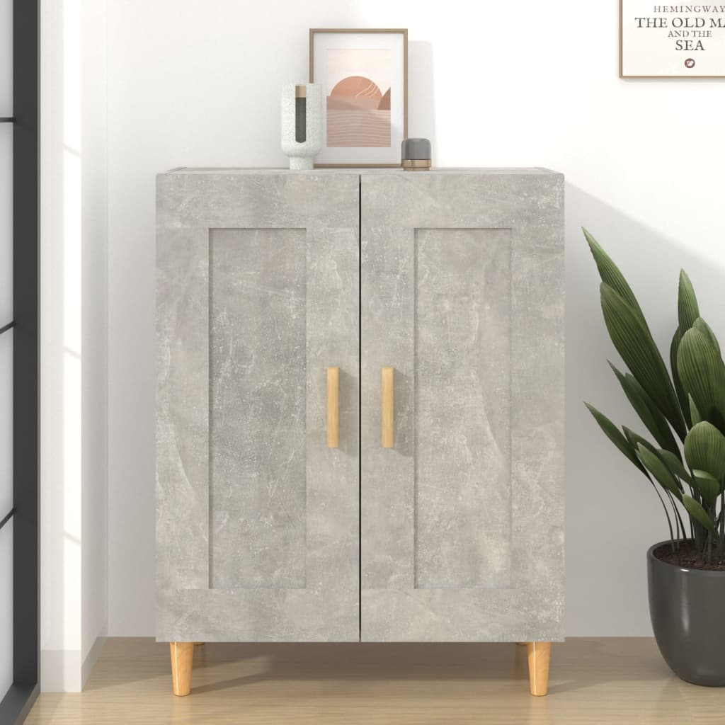 Berkfield Sideboard Concrete Grey 69.5x34x90 cm Engineered Wood