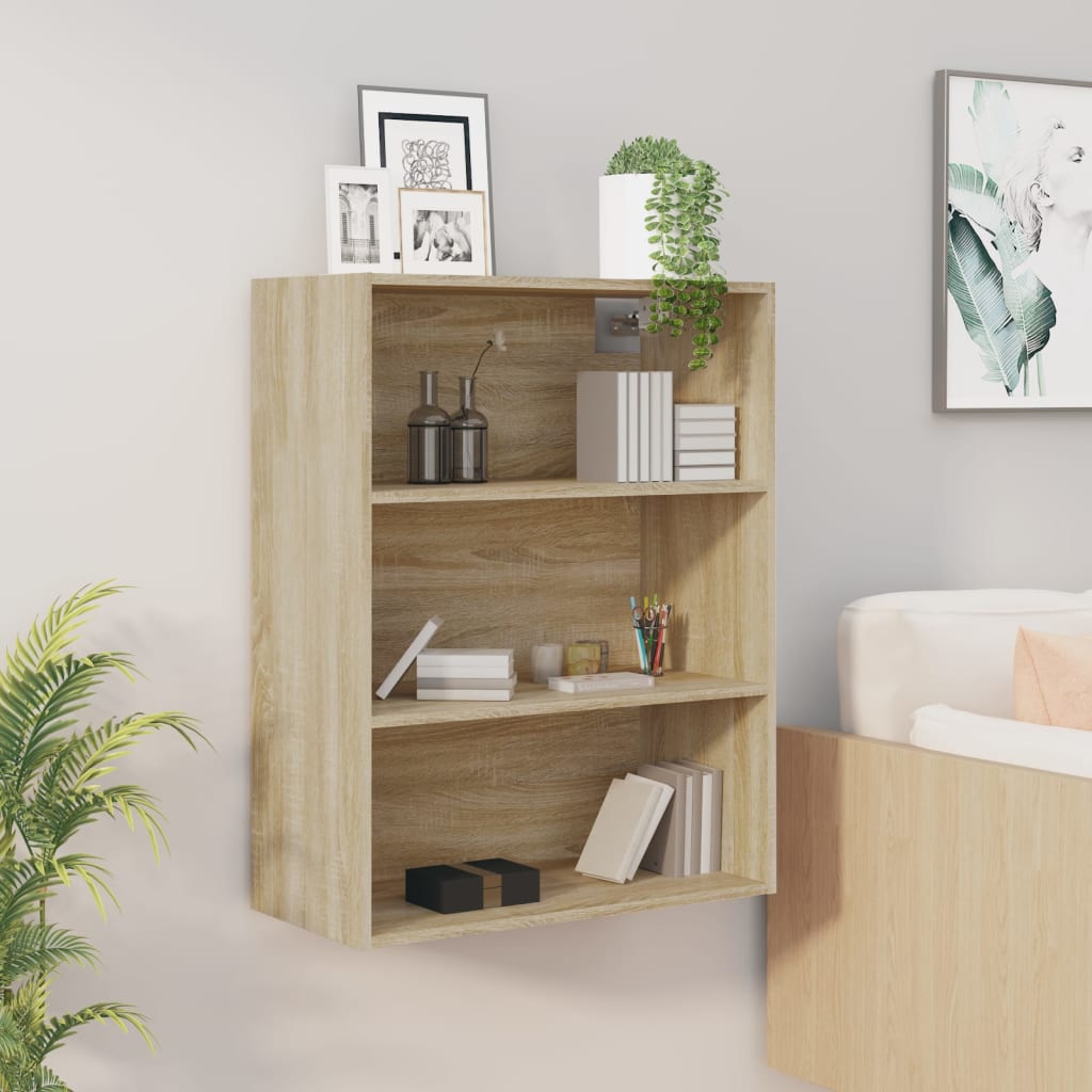 Berkfield Hanging Wall Cabinet Sonoma Oak 69.5x32.5x90 cm