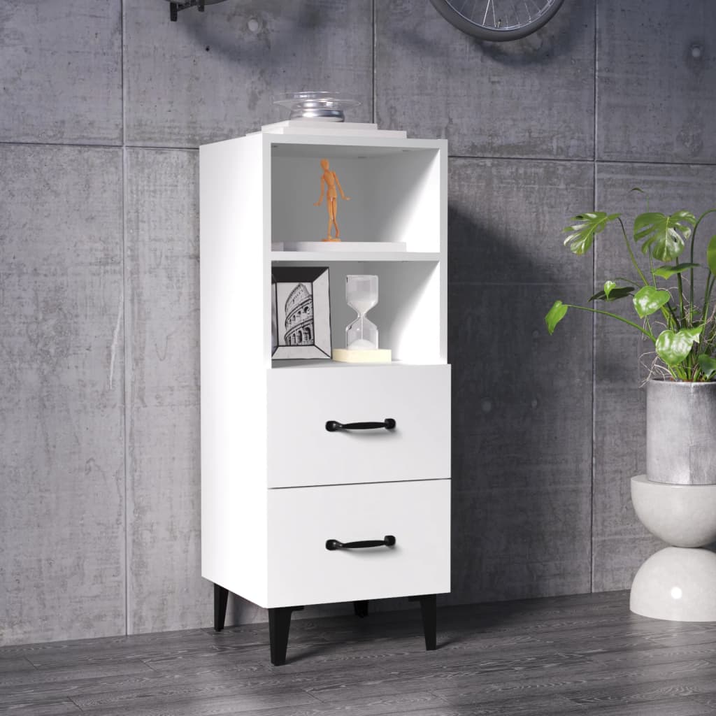 Berkfield Sideboard White 34.5x34x90 cm Engineered Wood