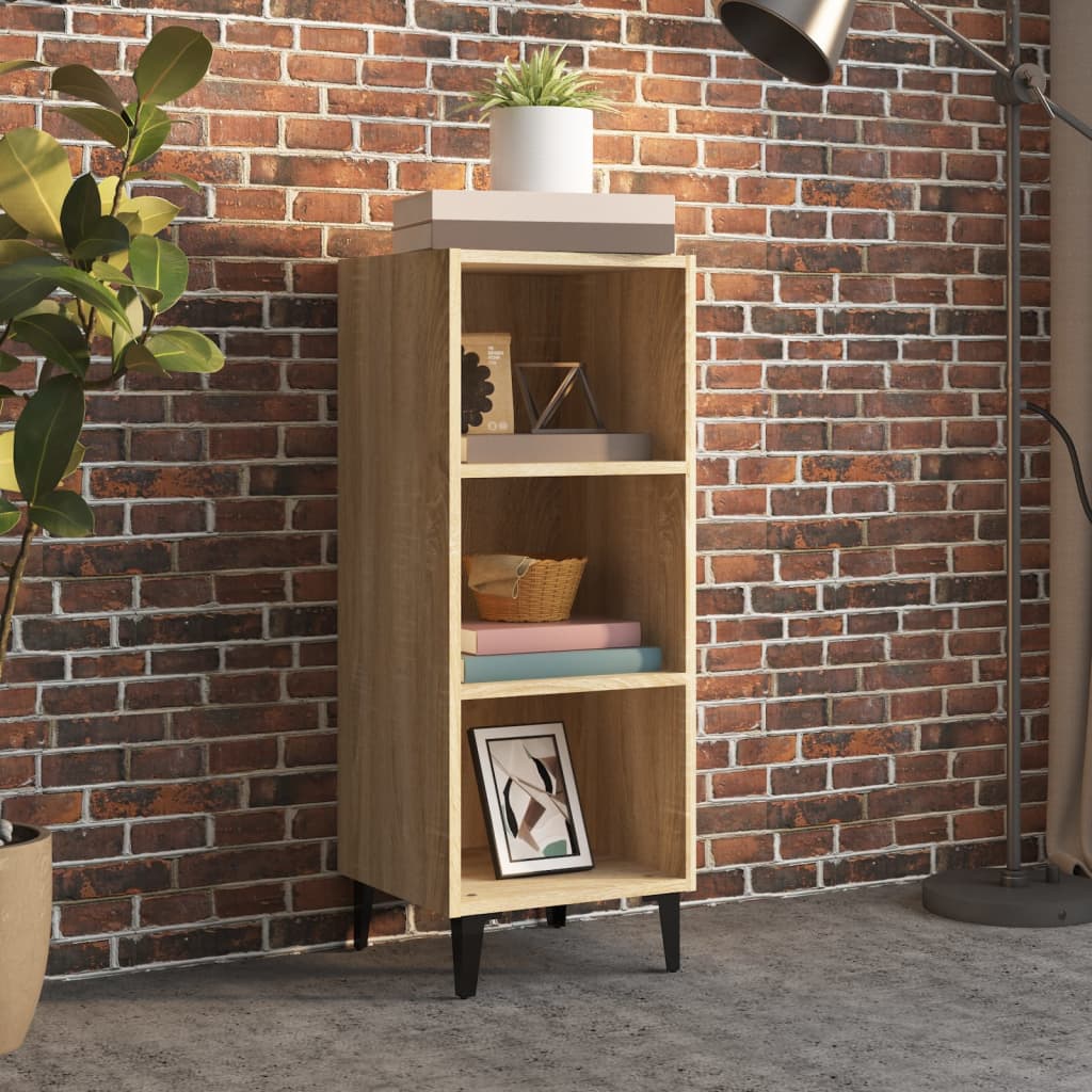 Berkfield Sideboard Sonoma Oak 34.5x32.5x90 cm Engineered Wood