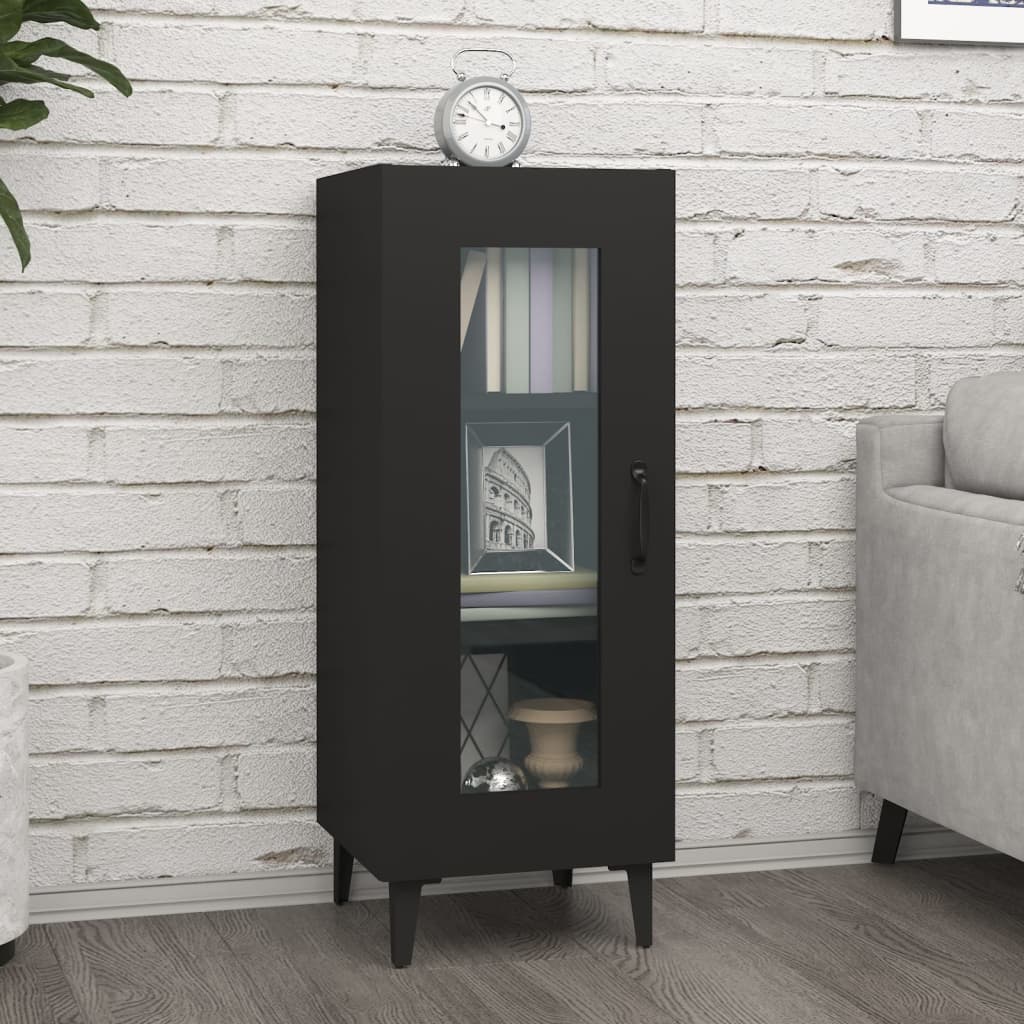 Berkfield Sideboard Black 34.5x34x90 cm Engineered Wood