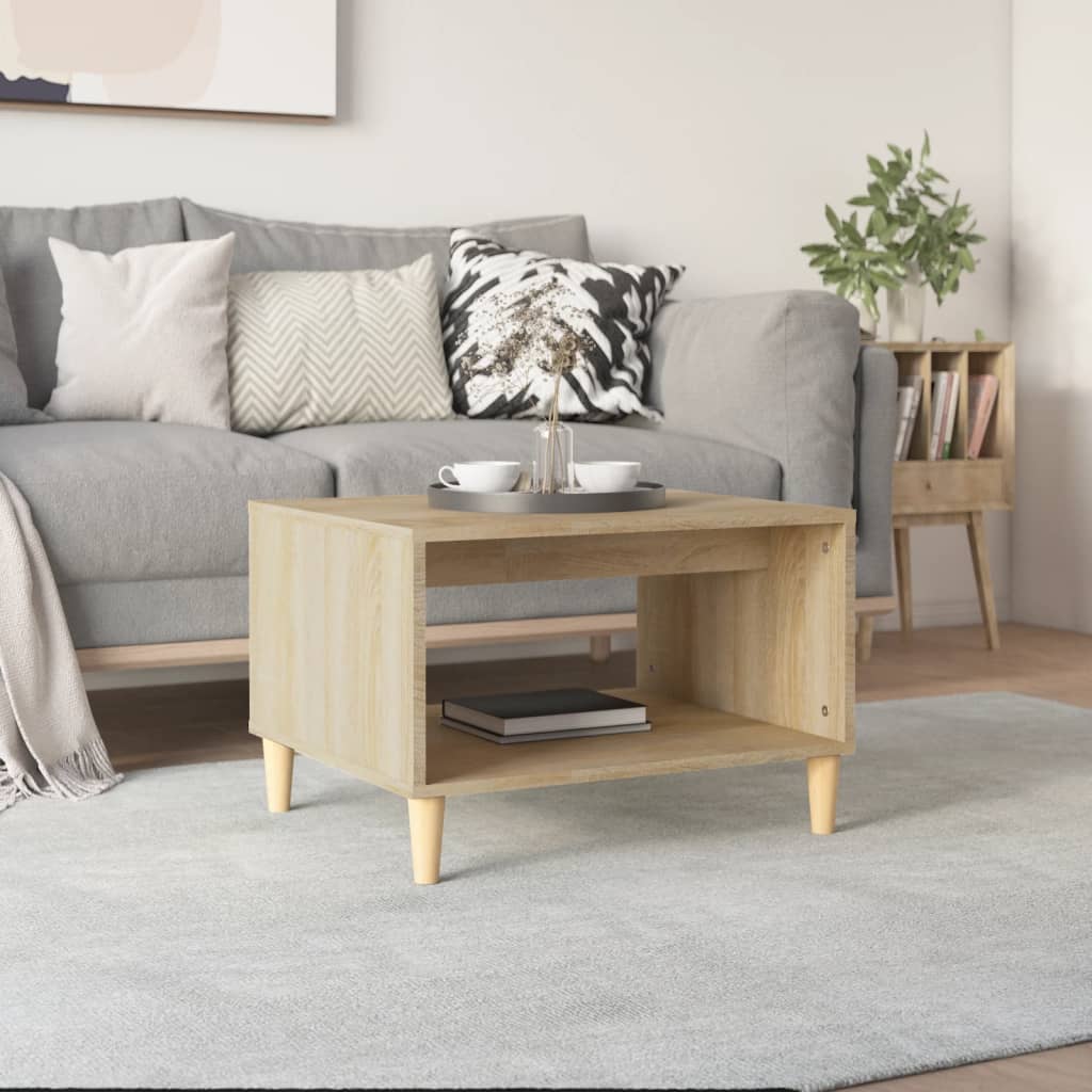 Berkfield Coffee Table Sonoma Oak 60x50x40 cm Engineered Wood