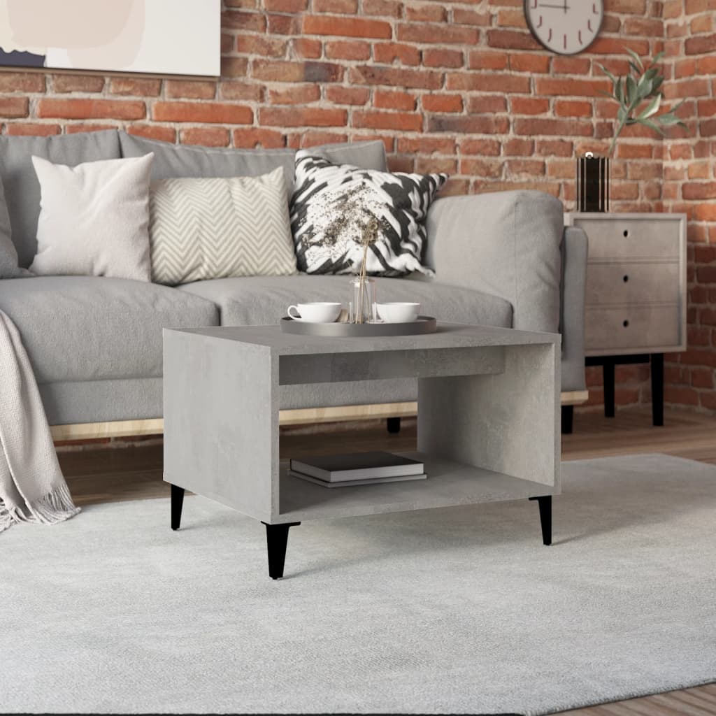 Berkfield Coffee Table Concrete Grey 60x50x40 cm Engineered Wood