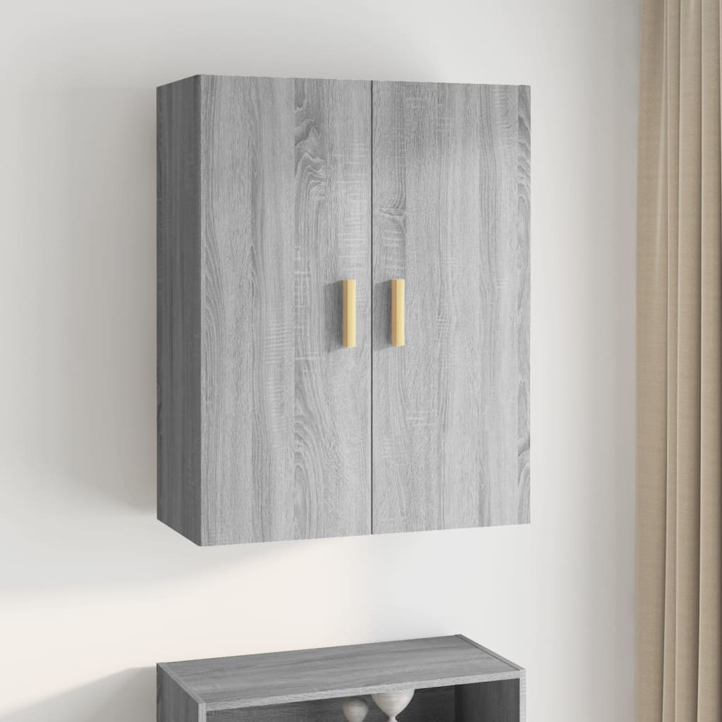 Berkfield Hanging Wall Cabinet Grey Sonoma 69.5x34x90 cm