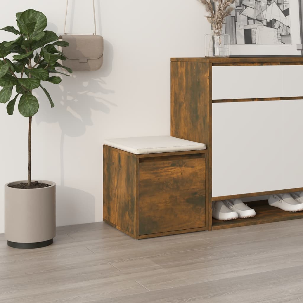 Berkfield Box Drawer Smoked Oak 40.5x40x40 cm Engineered Wood