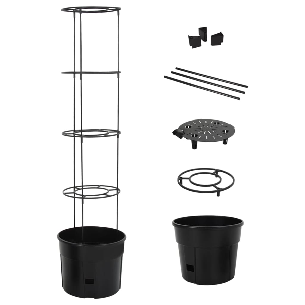 Berkfield Tomato Grower Anthracite �_�”�_39x150 cm Polypropylene