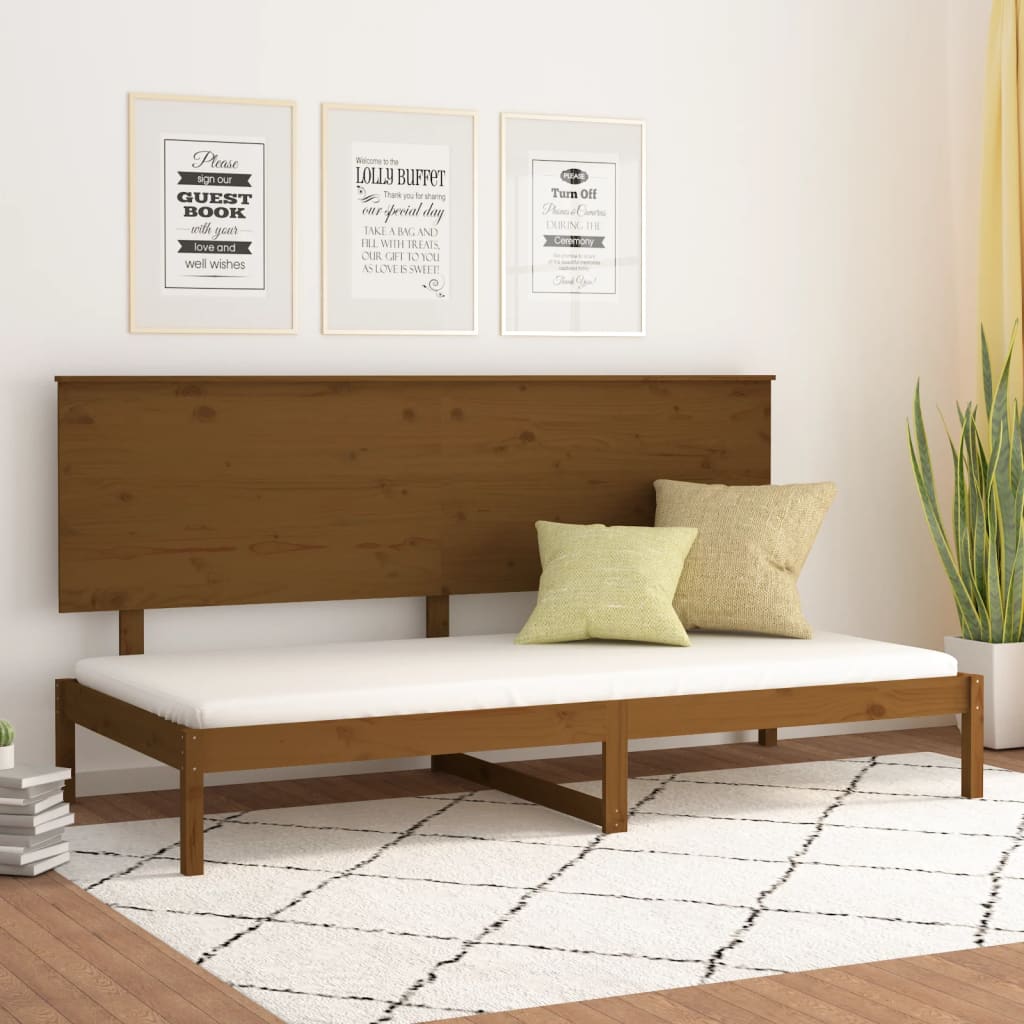 Berkfield Day Bed Honey Brown 90x200 cm Solid Wood Pine
