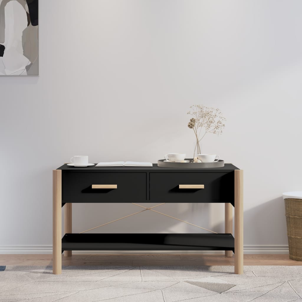Berkfield Coffee Table Black 82x48x45 cm Engineered Wood