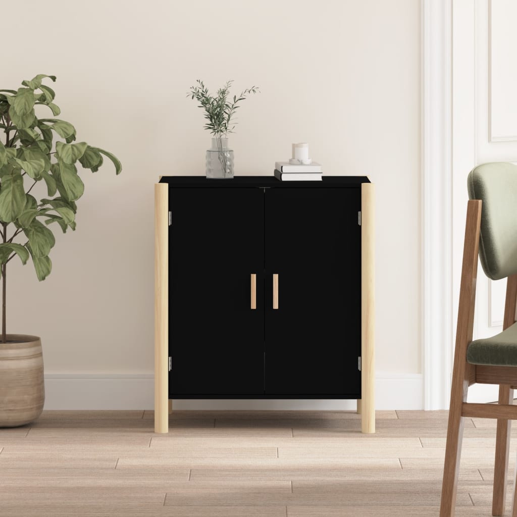 Berkfield Sideboard Black 62x38x70 cm Engineered Wood