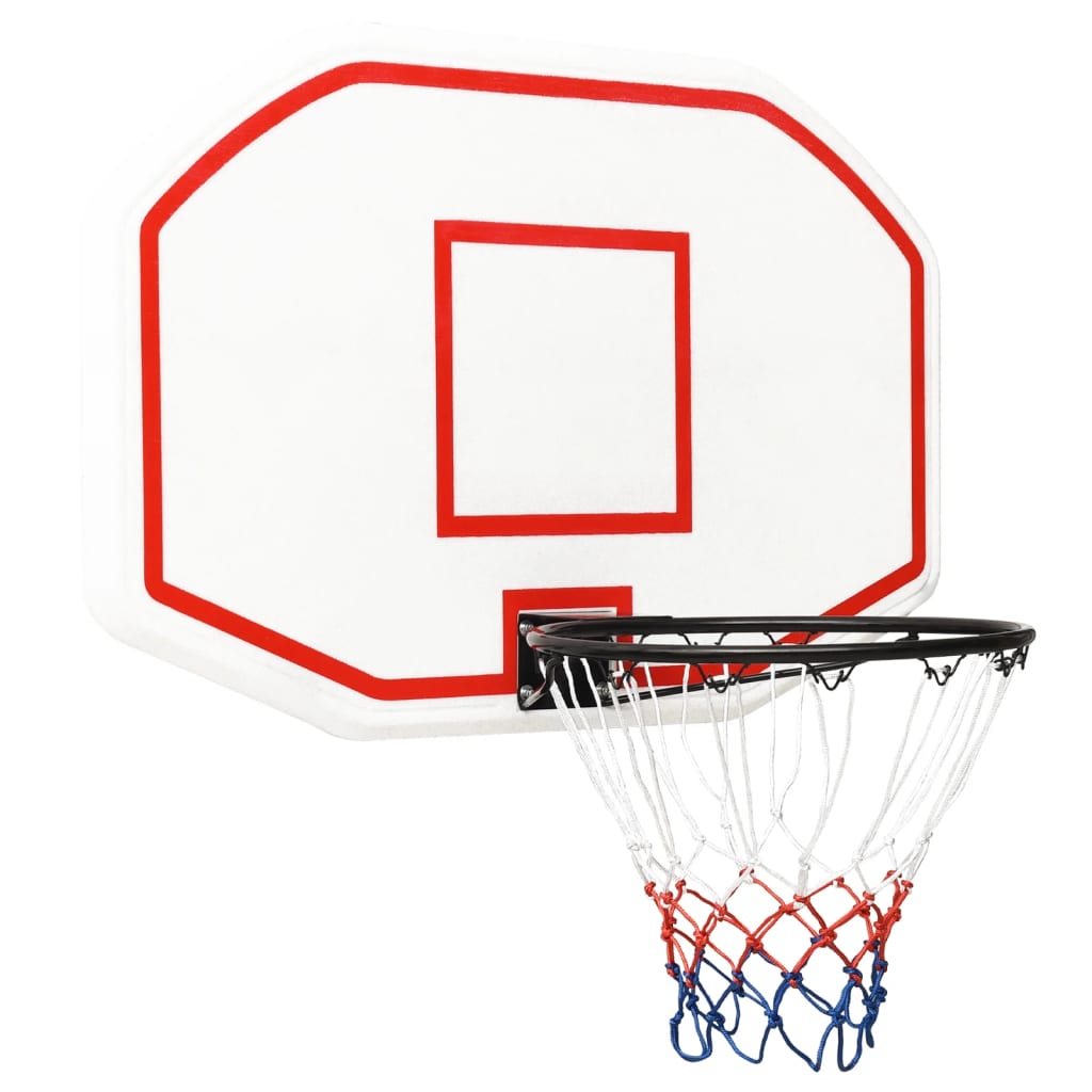 Berkfield Basketball Backboard White 109x71x3 cm Polyethene