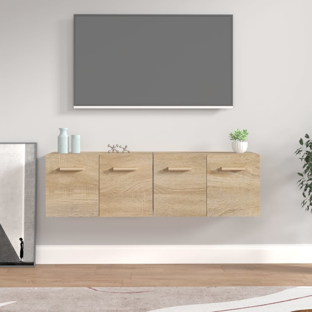 Berkfield Wall Cabinets 2 pcs Sonoma Oak 60x36.5x35 cm Engineered Wood