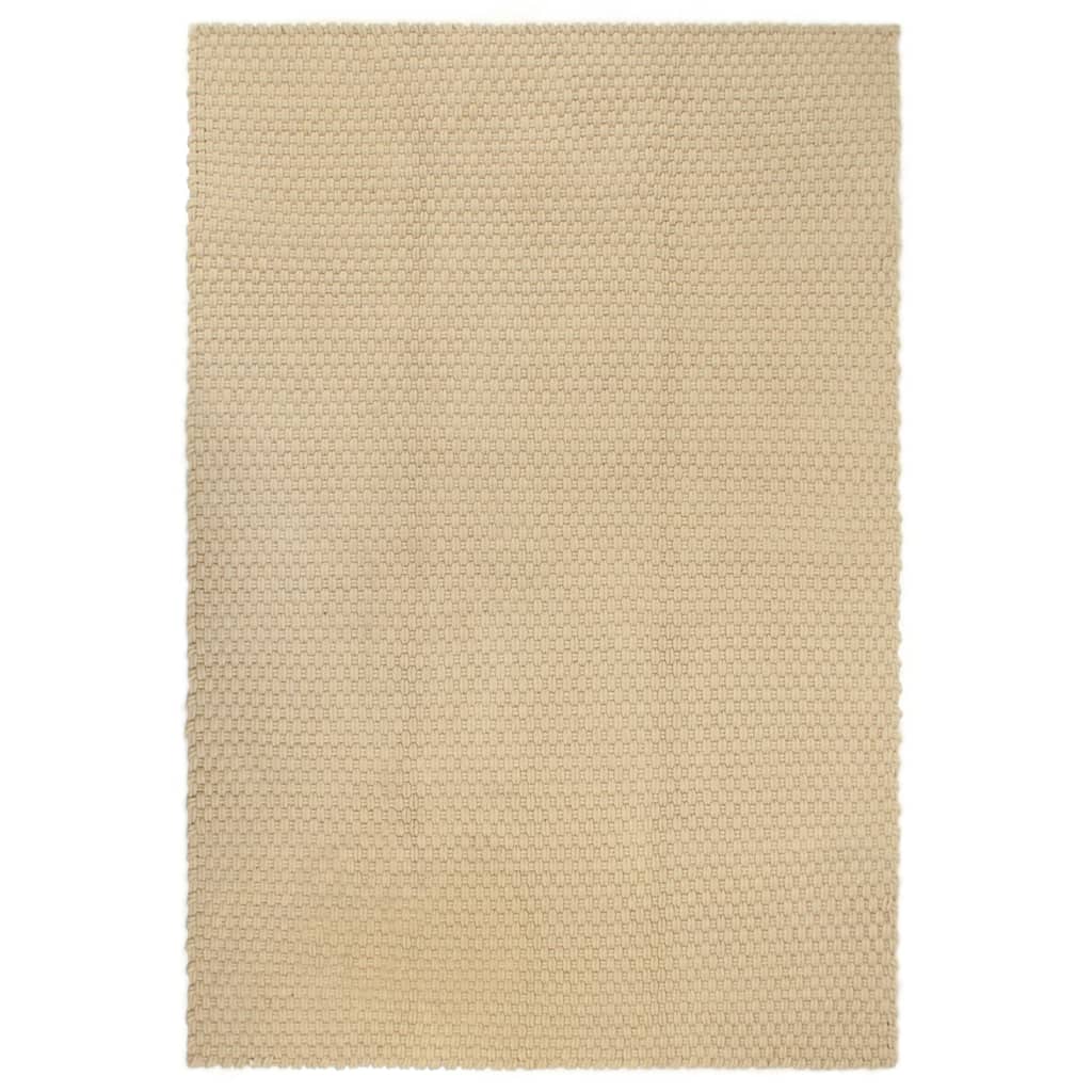 Berkfield Rug Rectangular Natural 180x250 cm Cotton