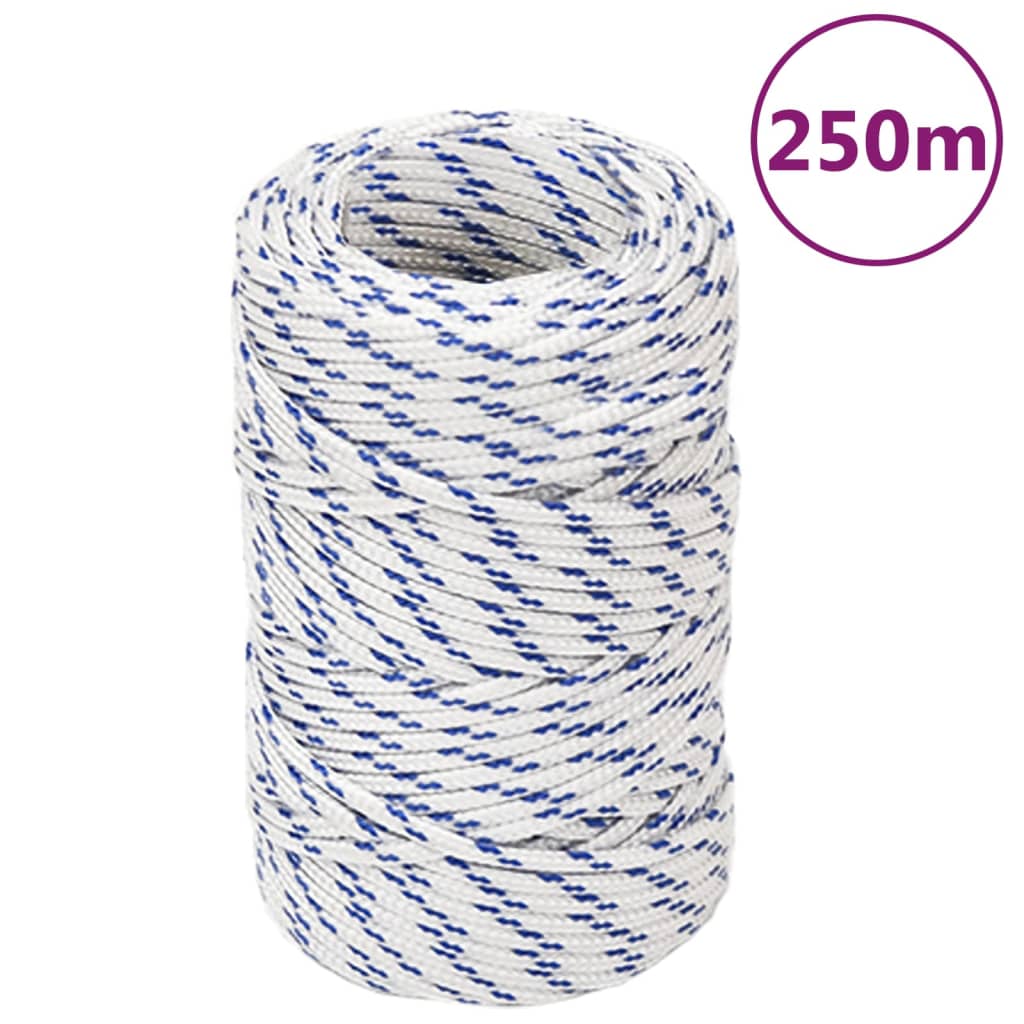 Berkfield Boat Rope White 2 mm 250 m Polypropylene
