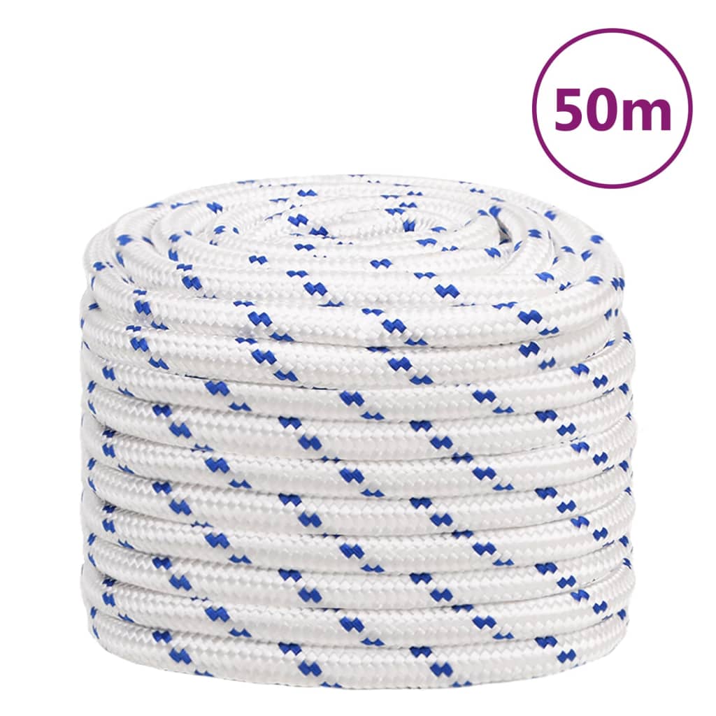 Berkfield Boat Rope White 20 mm 50 m Polypropylene