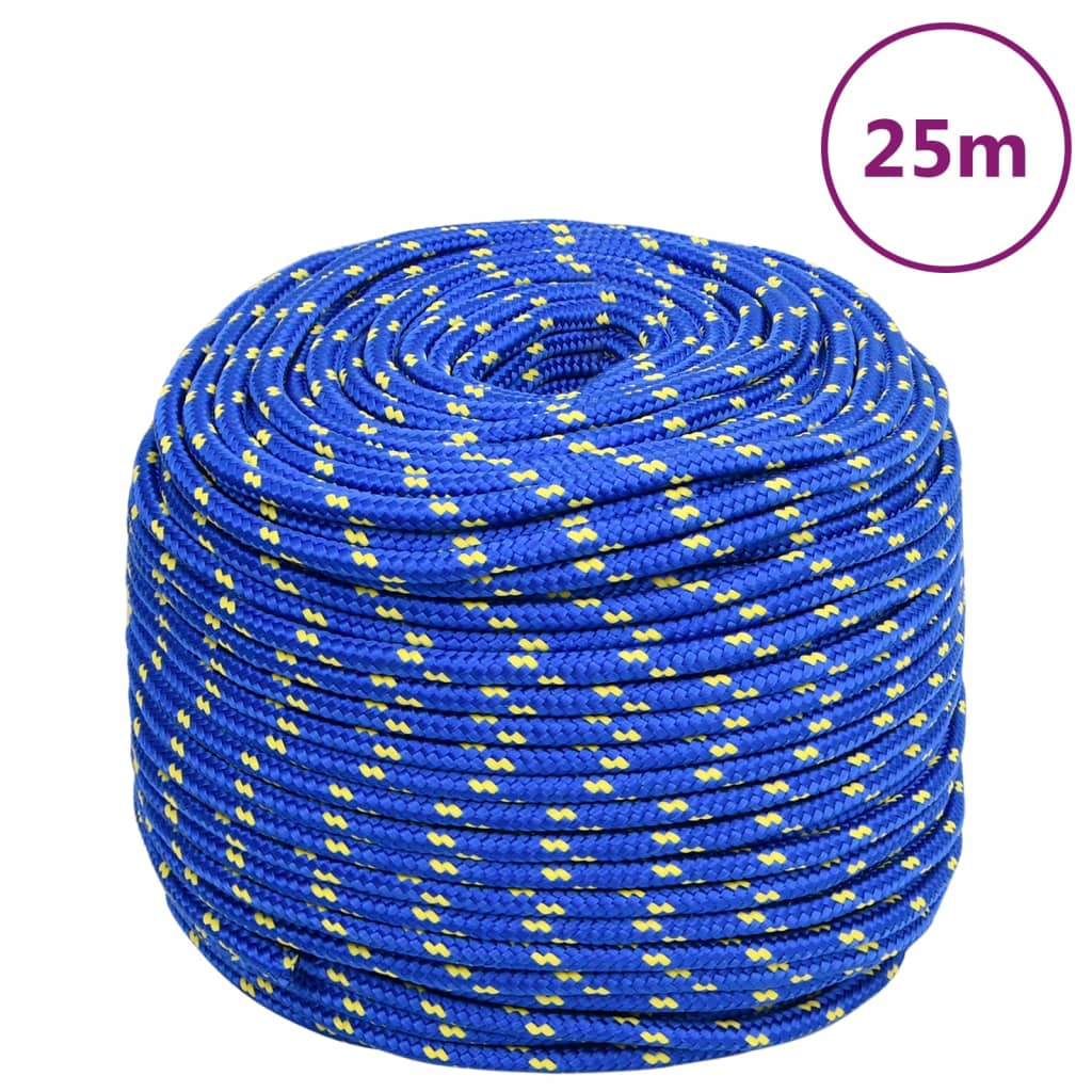 Berkfield Boat Rope Blue 10 mm 25 m Polypropylene