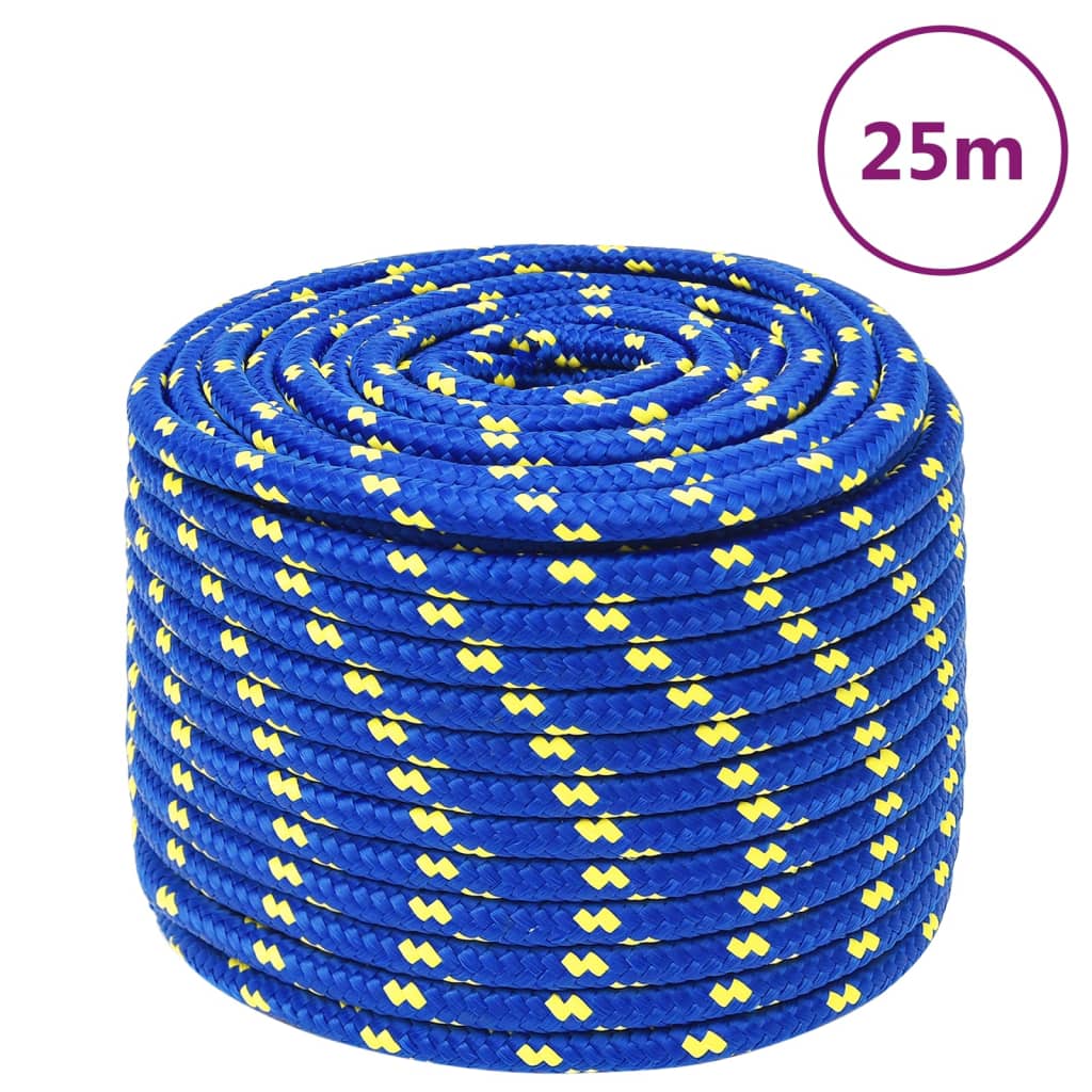 Berkfield Boat Rope Blue 12 mm 25 m Polypropylene