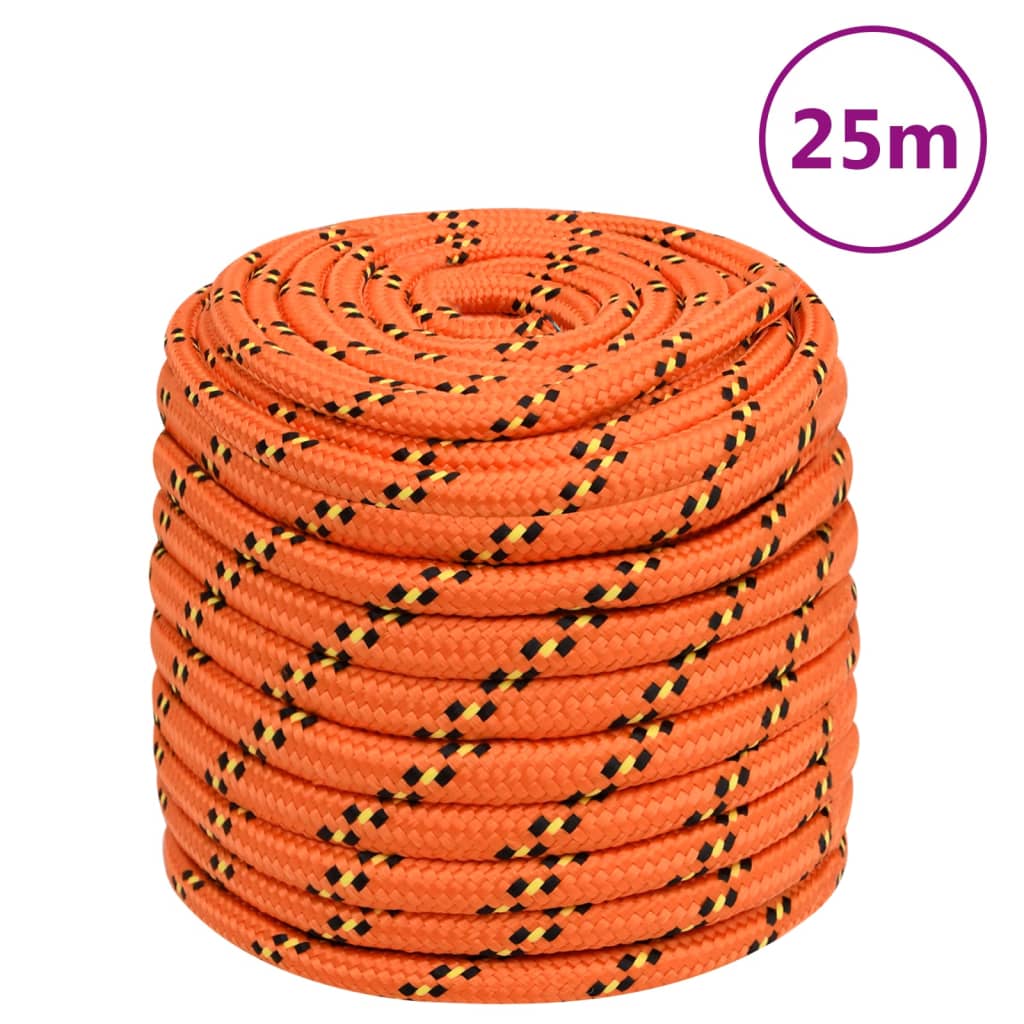 Berkfield Boat Rope Orange 18 mm 25 m Polypropylene