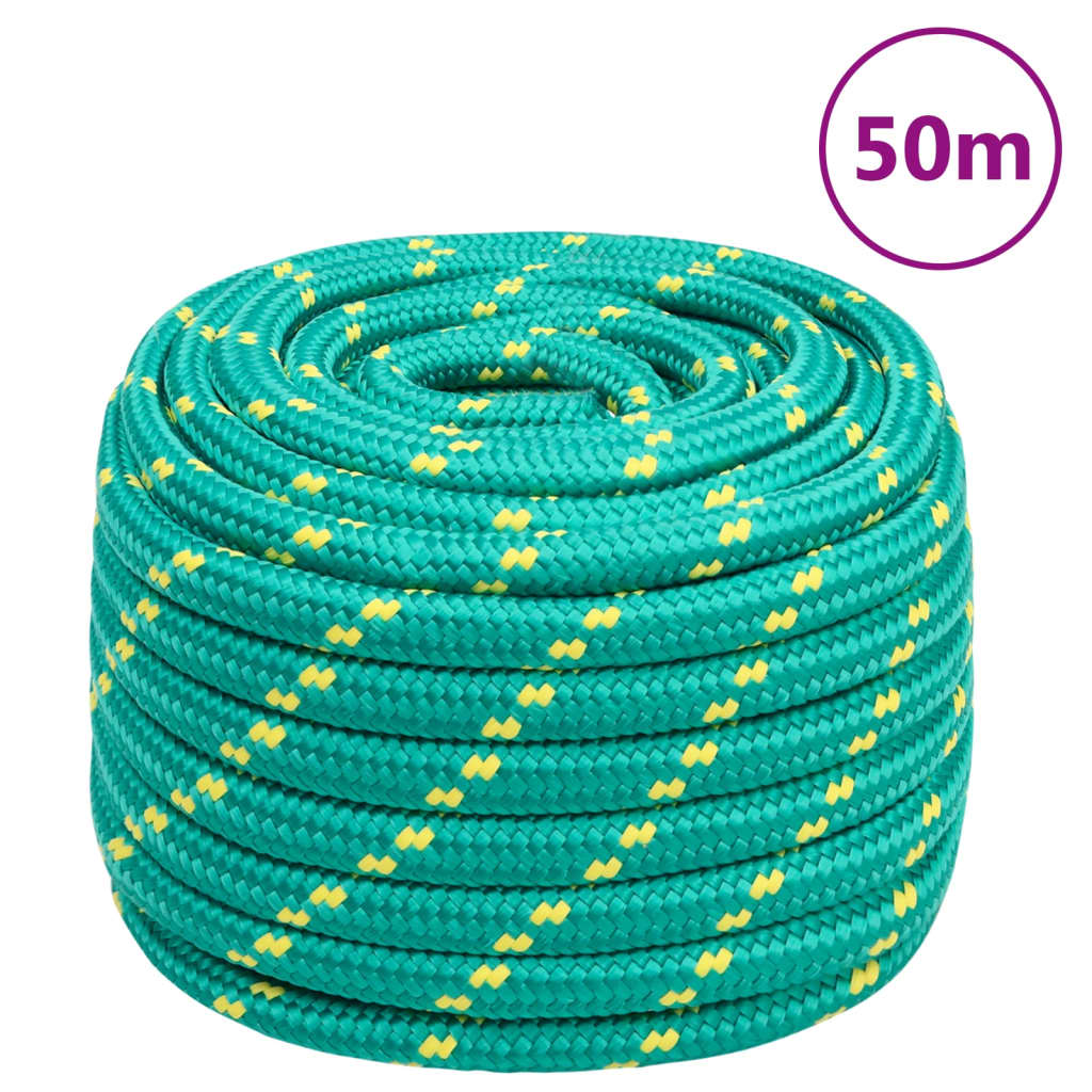Berkfield Boat Rope Green 20 mm 50 m Polypropylene