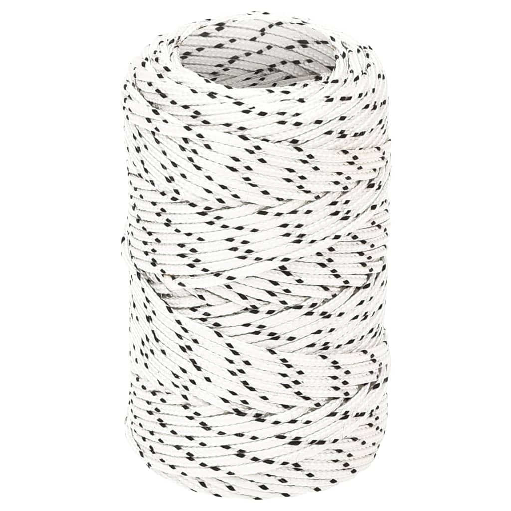 Berkfield Braided Boat Rope White 2 mmx50 m Polyester
