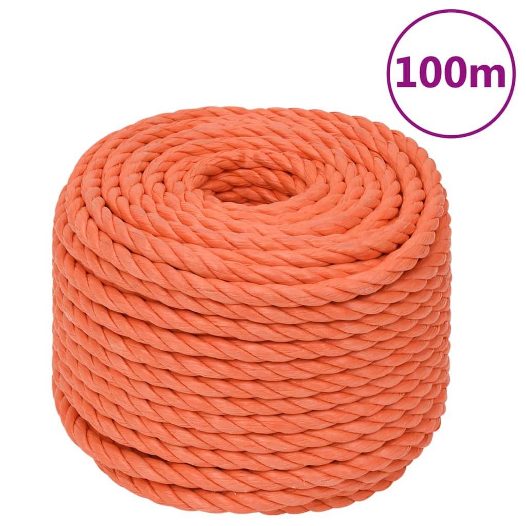 Berkfield Work Rope Orange 24 mm 100 m Polypropylene