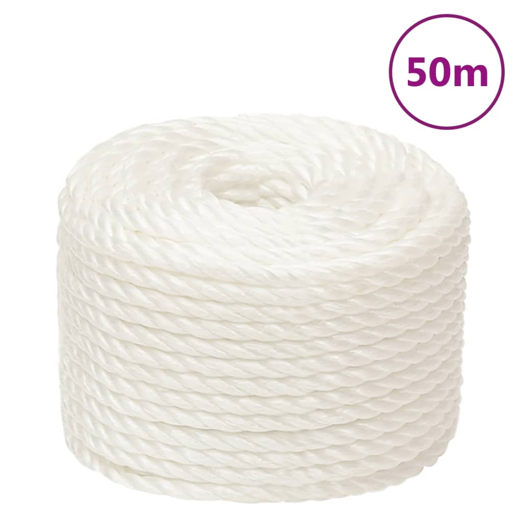 Berkfield Work Rope White 24 mm 50 m Polypropylene