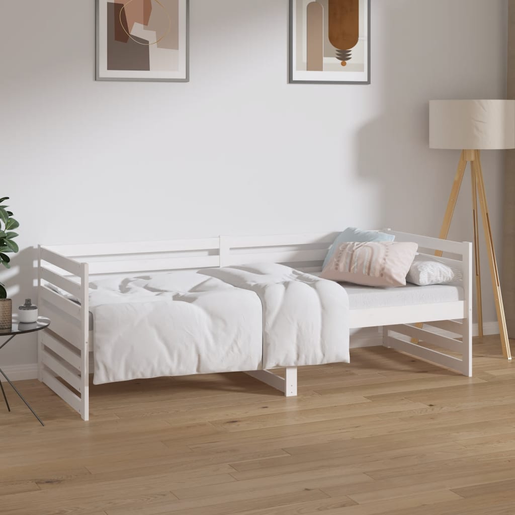 Berkfield Day Bed White 80x200 cm Solid Wood Pine