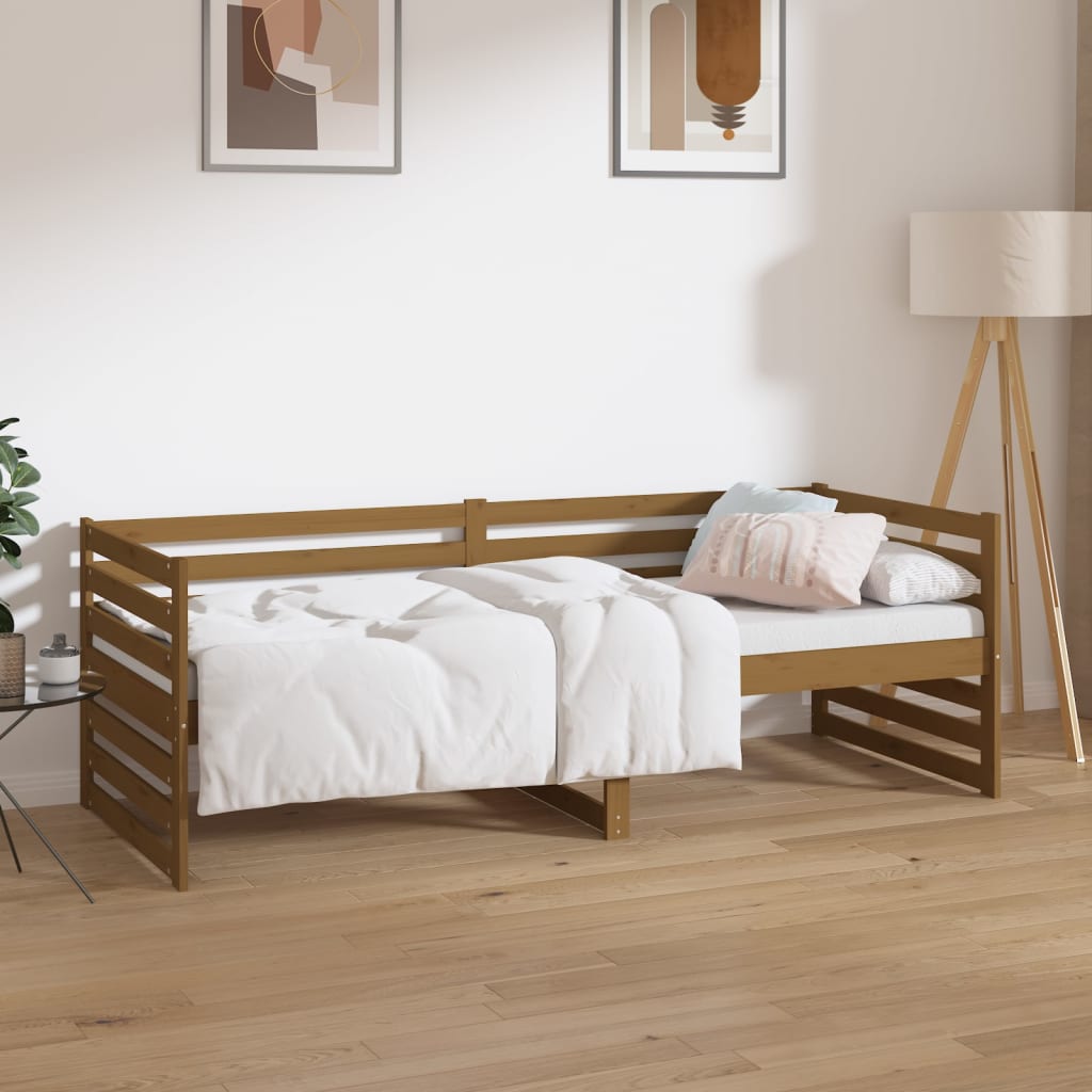 Berkfield Day Bed Honey Brown 80x200 cm Solid Wood Pine