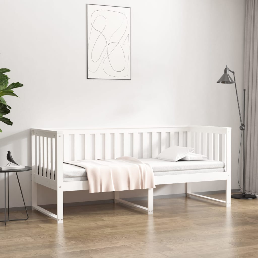 Berkfield Day Bed White 80x200 cm Solid Wood Pine