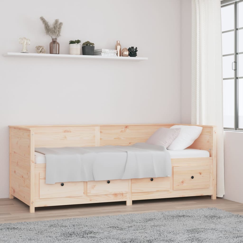 Berkfield Day Bed 90x200 cm Solid Wood Pine