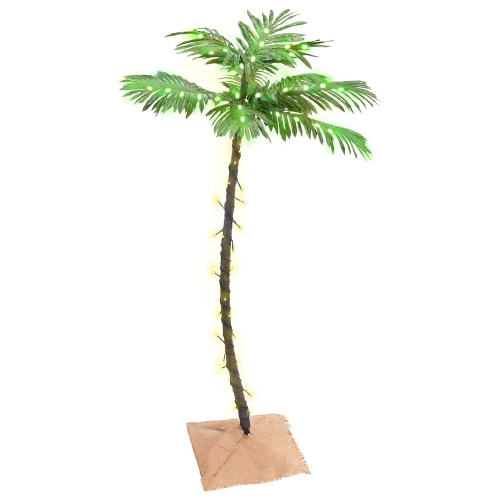 Berkfield LED Palm Tree Warm White 72 LEDs 120 cm