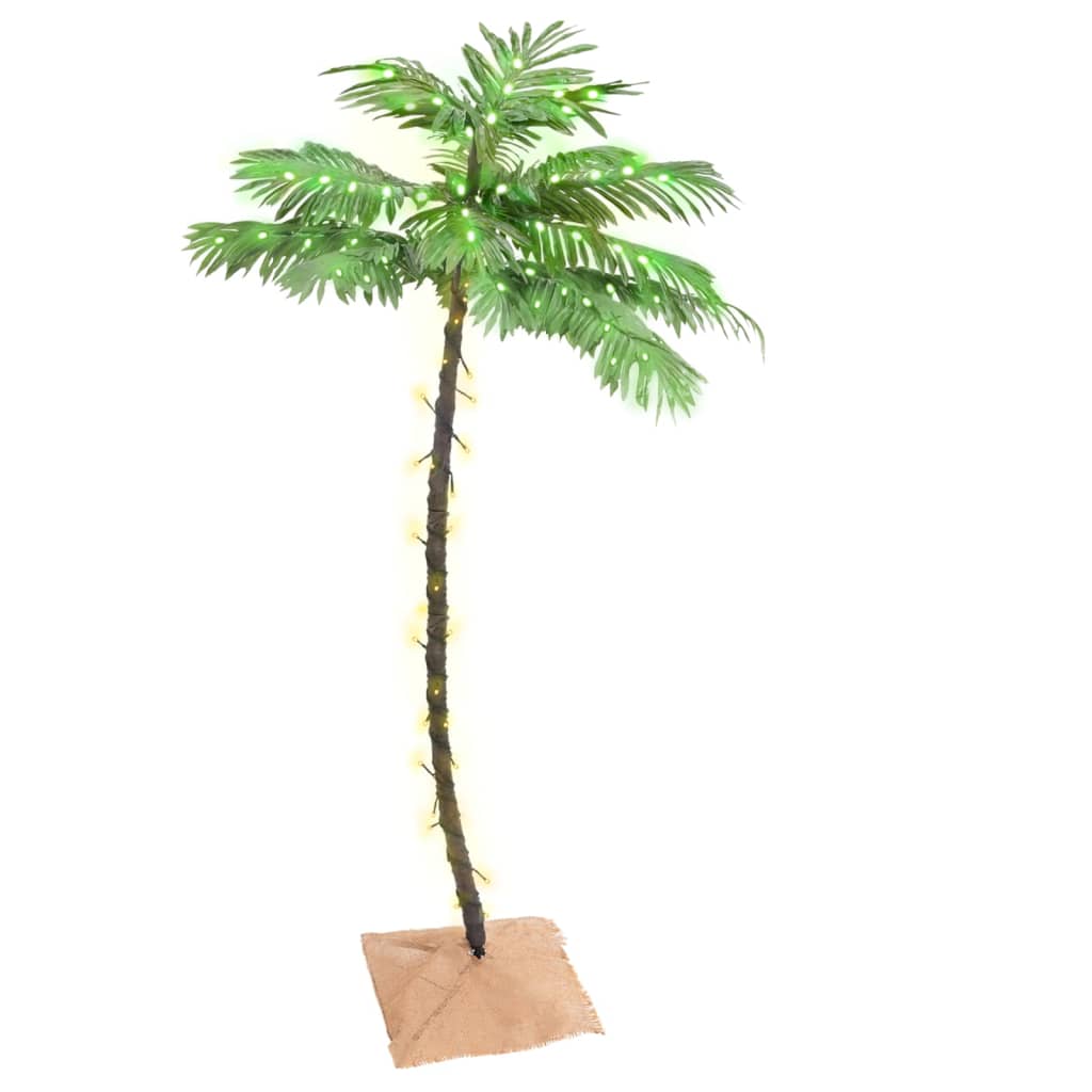 Berkfield LED Palm Tree Warm White 88 LEDs 150 cm