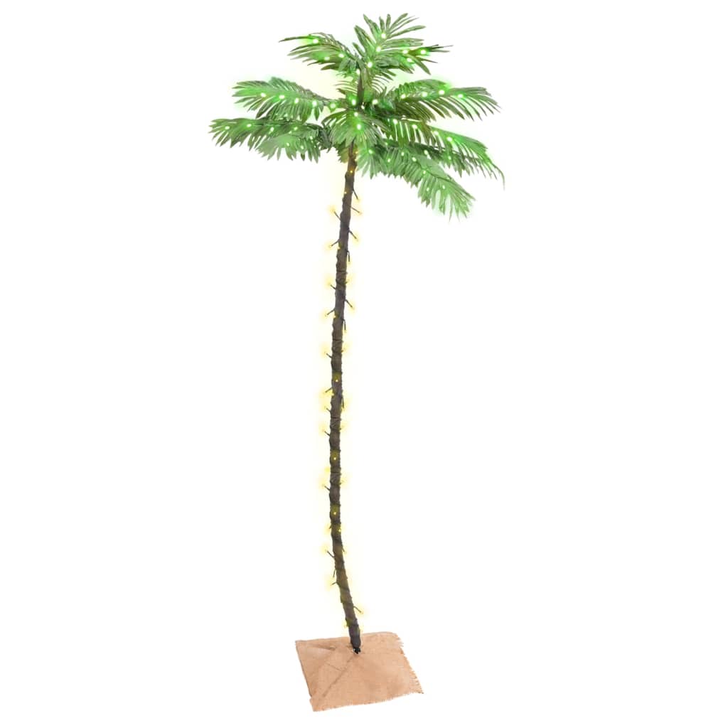 Berkfield LED Palm Tree Warm White 136 LEDs 220 cm