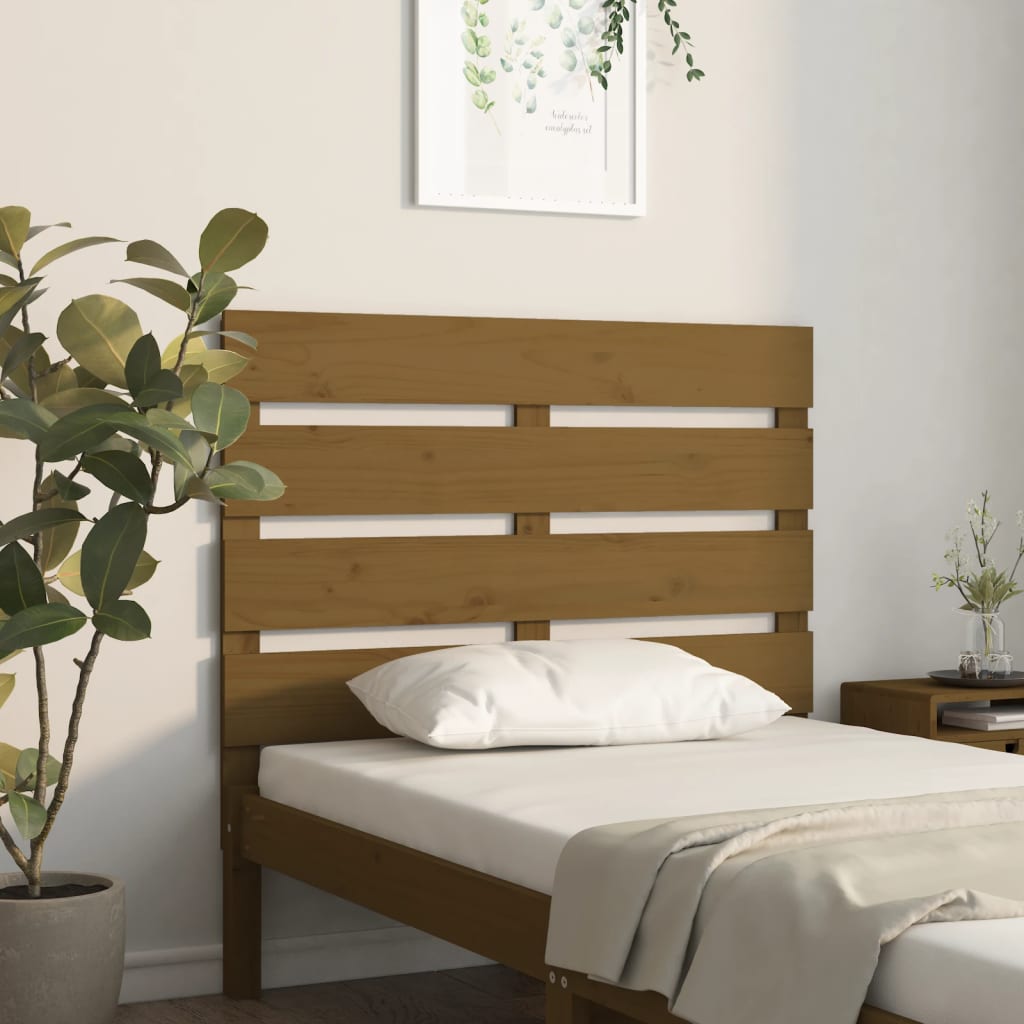Berkfield Headboard Honey Brown 75x3x80 cm Solid Wood Pine