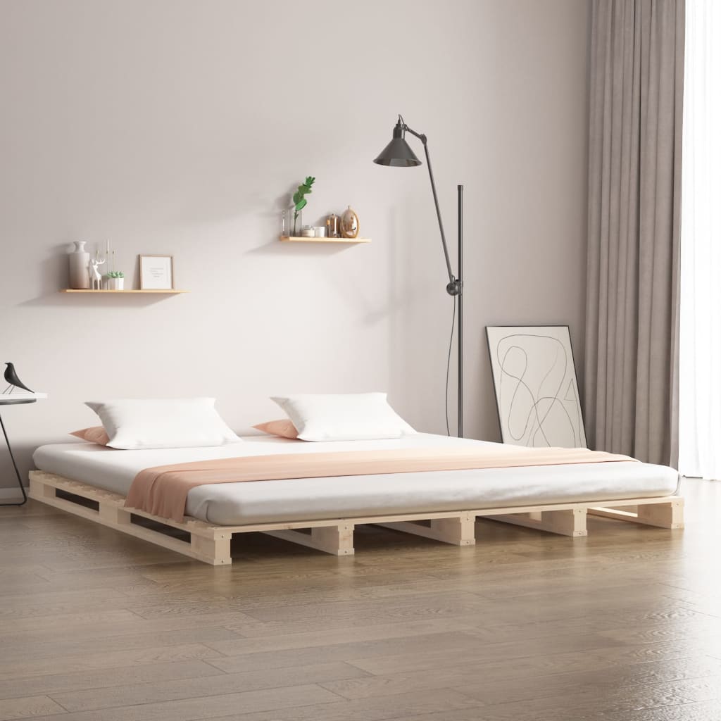 Berkfield Pallet Bed 140x190 cm Solid Wood Pine