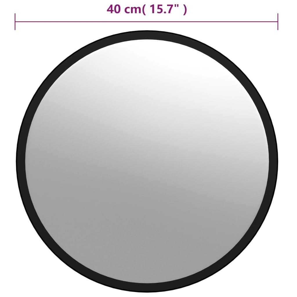 Berkfield Indoor Convex Traffic Mirror Black Ì÷40 cm Acrylic