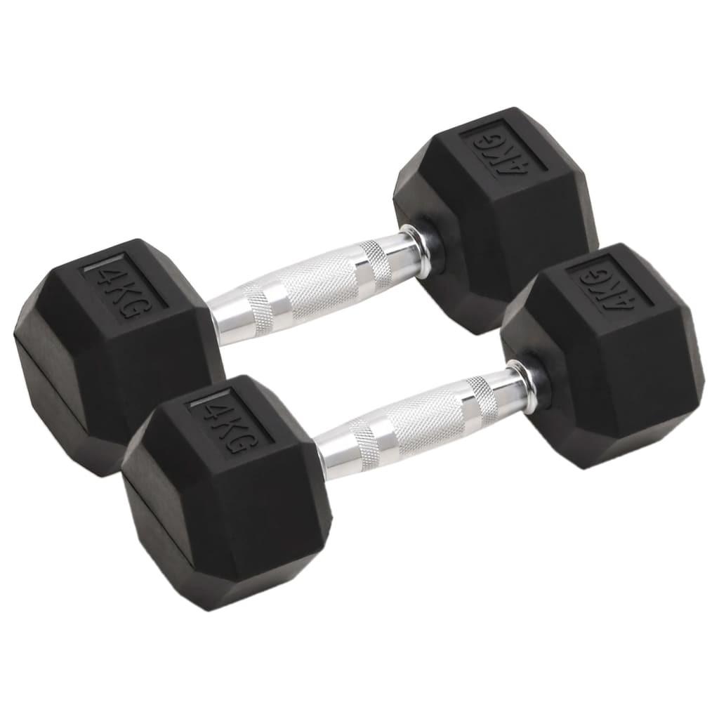 Berkfield Dumbbells 2 pcs 8 kg Cast Iron