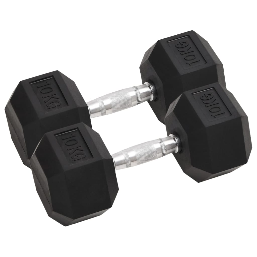 Berkfield Dumbbells 2 pcs 20 kg Cast Iron