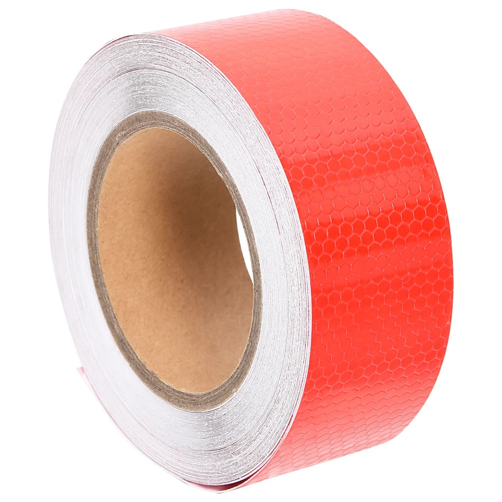 Berkfield Reflective Tape Red 5 cmx20 m PVC