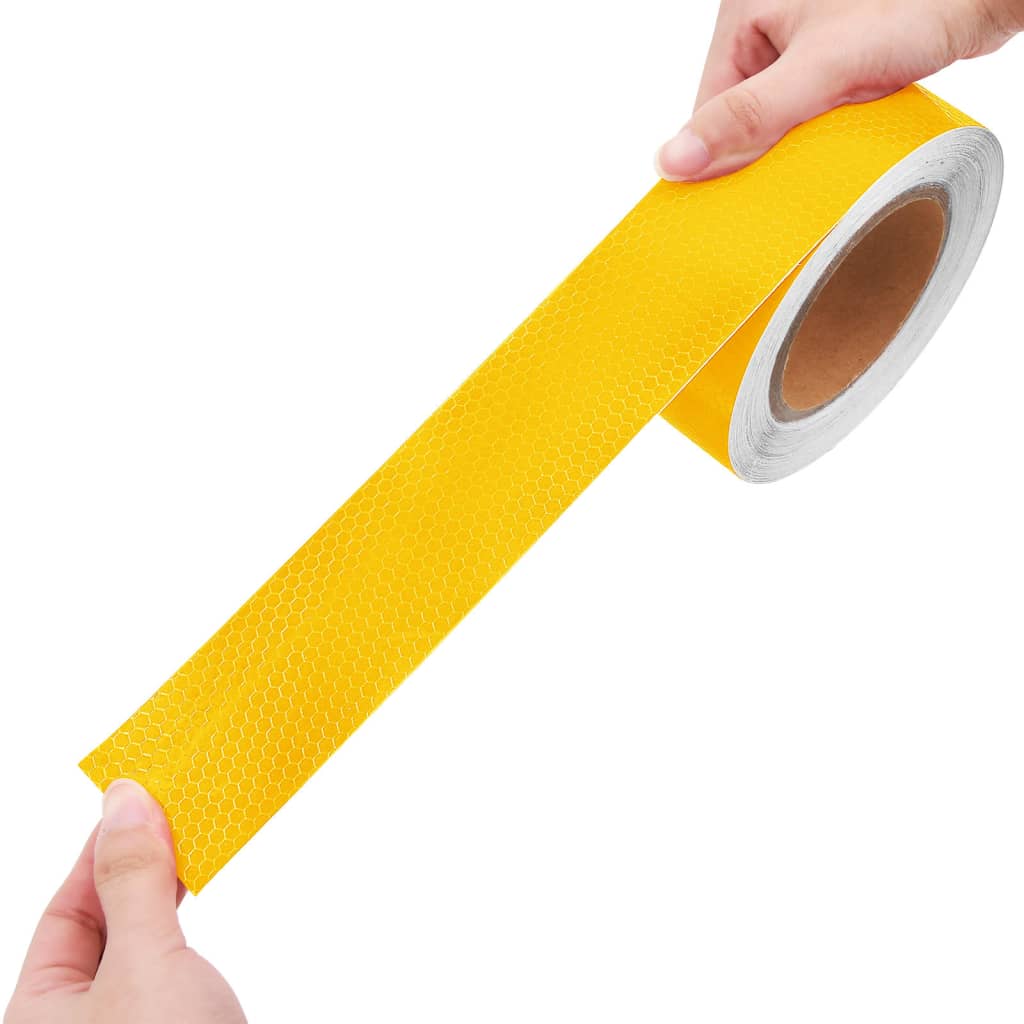 Berkfield Reflective Tape Yellow 5 cmx20 m PVC