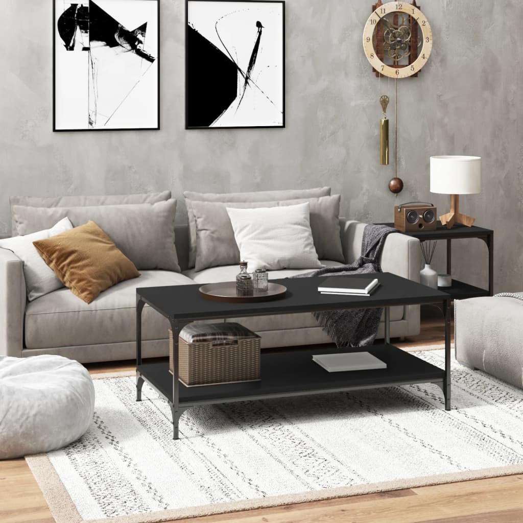 Berkfield Coffee Table Black 100x50x40 cm Engineered Wood