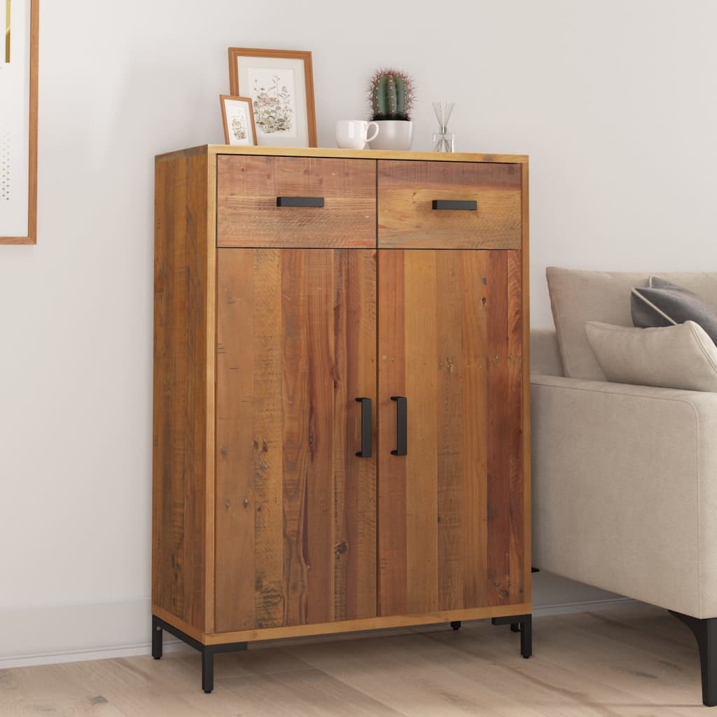 Berkfield Shoe Rack 75x40x110 cm Solid Pinewood