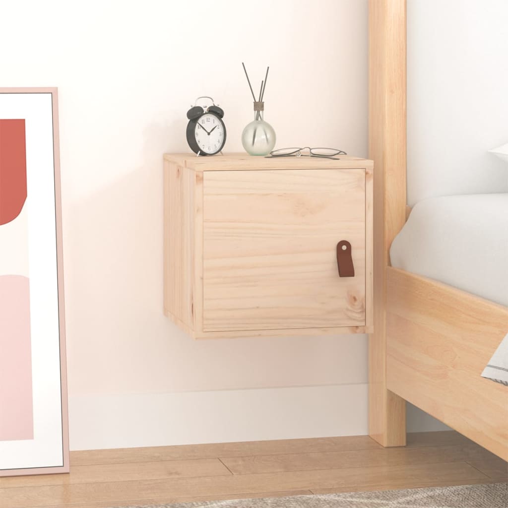 Berkfield Wall Cabinet 31.5x30x30 cm Solid Wood Pine