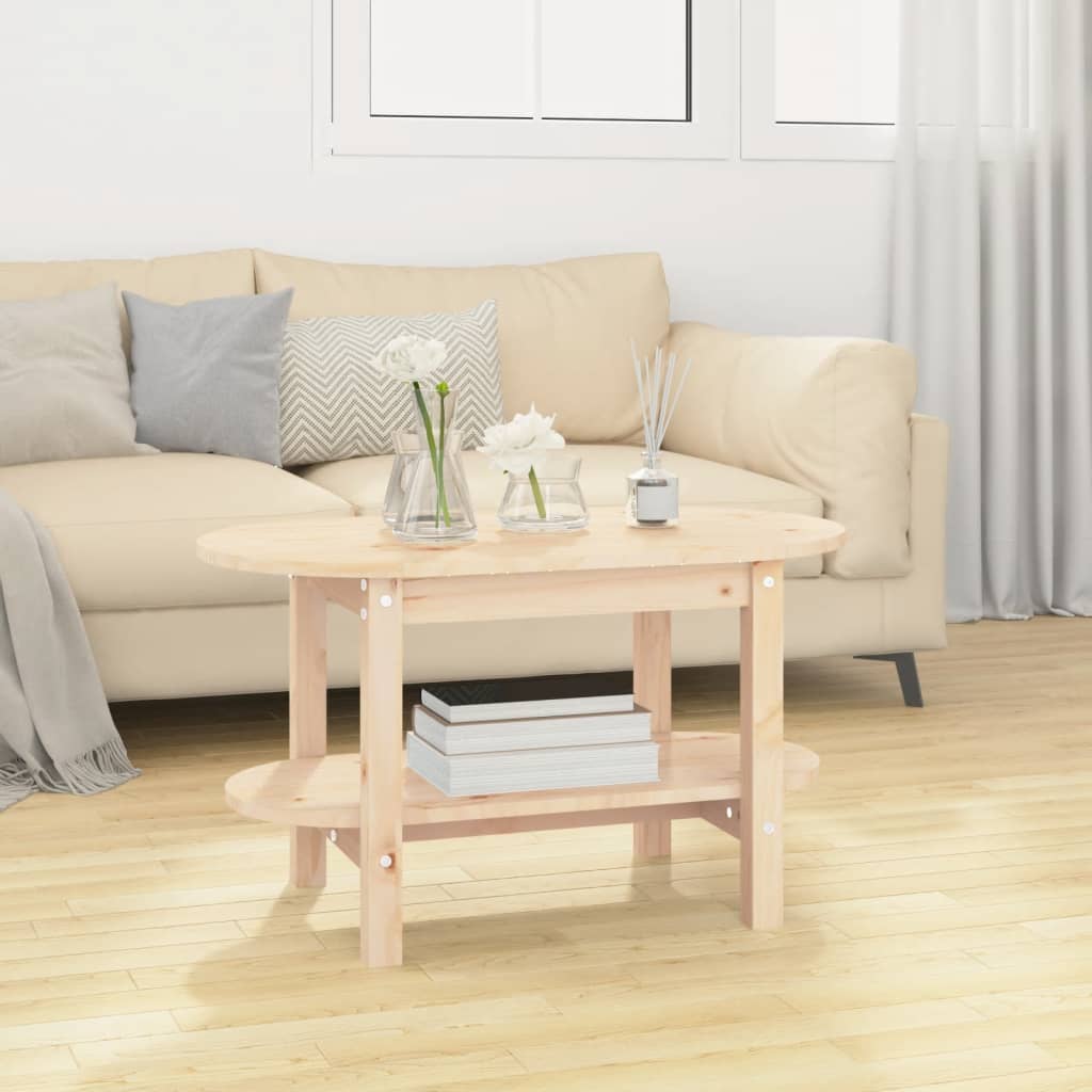Berkfield Coffee Table 80x45x45 cm Solid Wood Pine