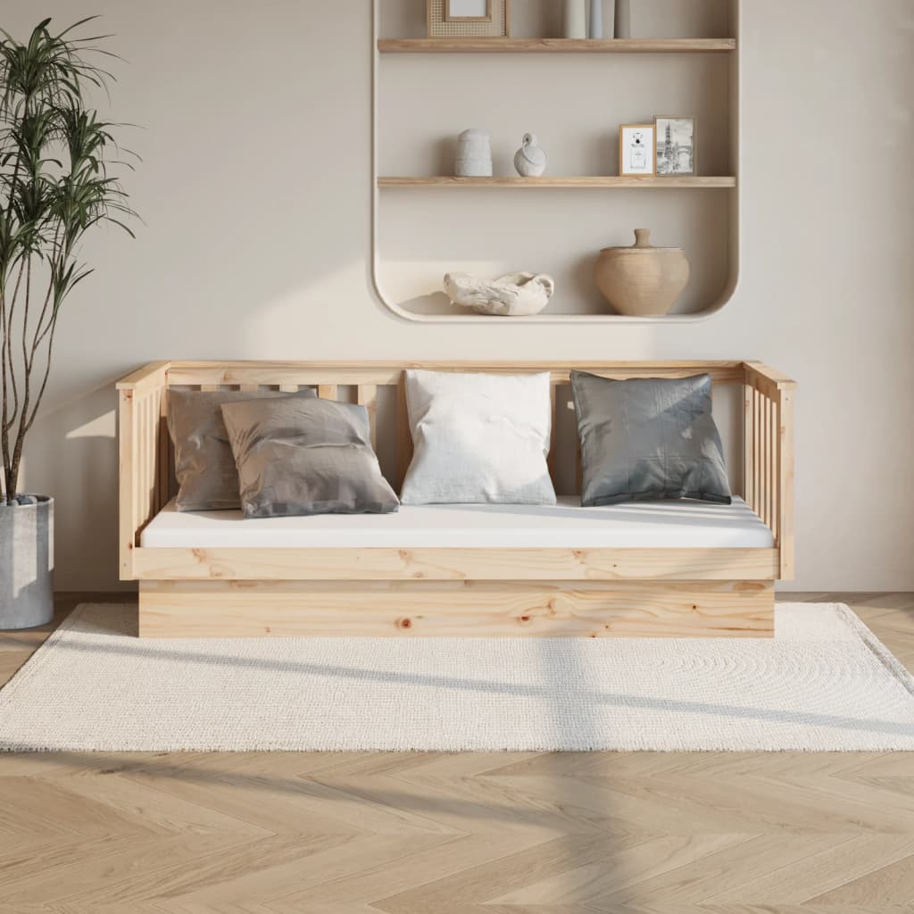 Berkfield Day Bed 75x190 cm Solid Wood Pine
