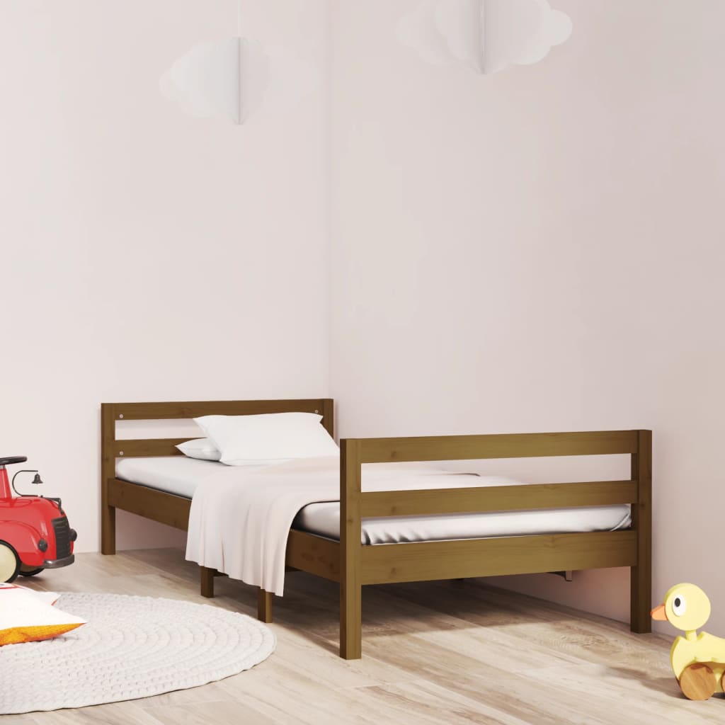 Berkfield Bed Frame Honey Brown 80x200 cm Solid Wood Pine