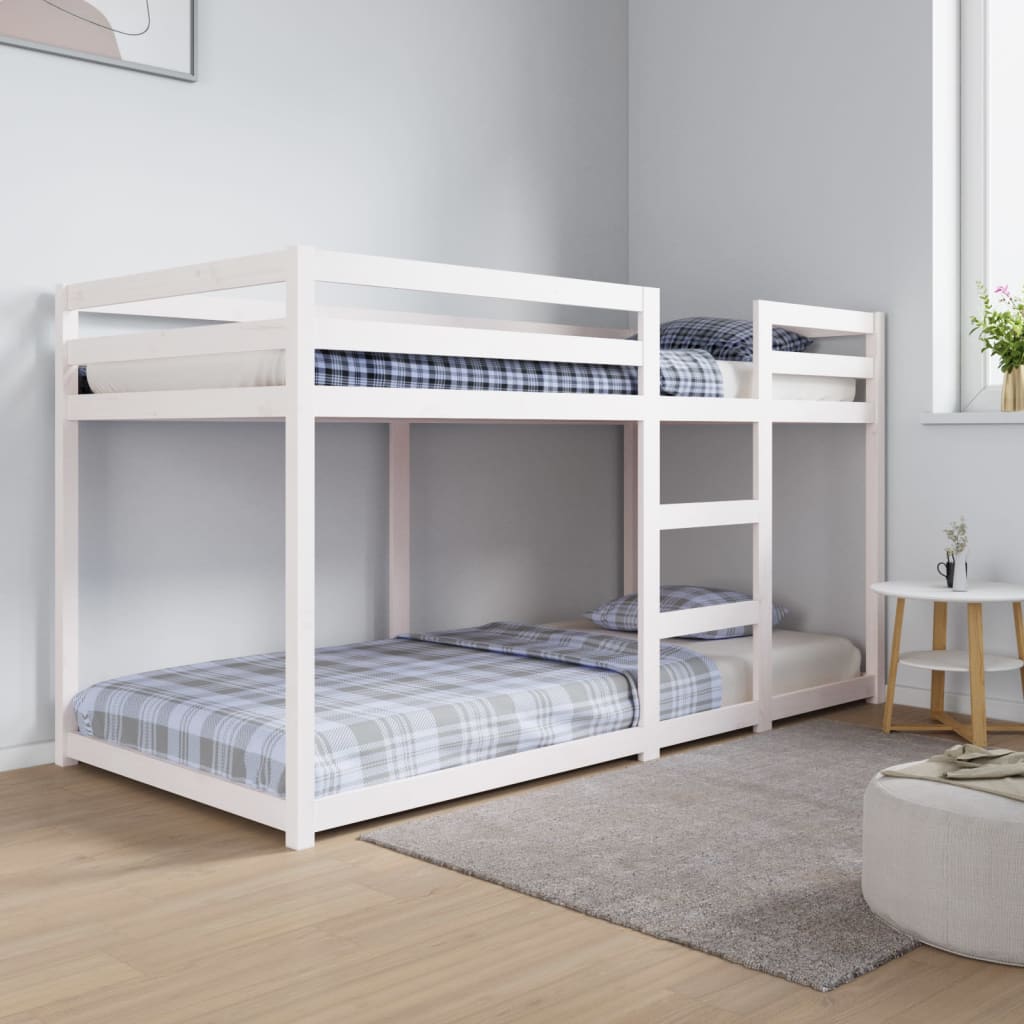 Berkfield Bunk Bed White 90x200 cm Solid Wood Pine