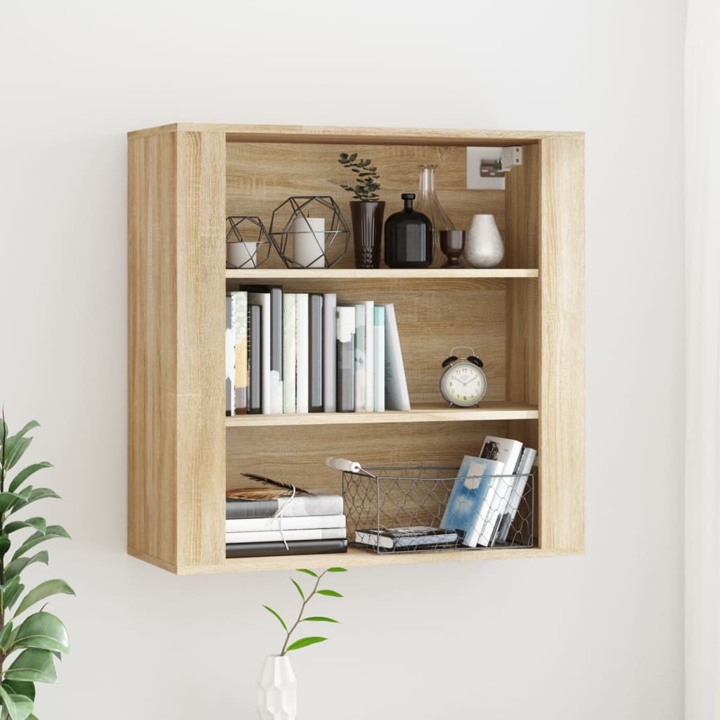 Berkfield Wall Cabinet Sonoma Oak 80x33x80 cm Engineered Wood
