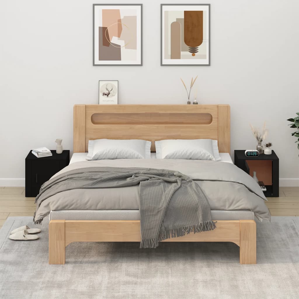 Berkfield Bedside Cabinets 2 pcs Black 50x39x47 cm