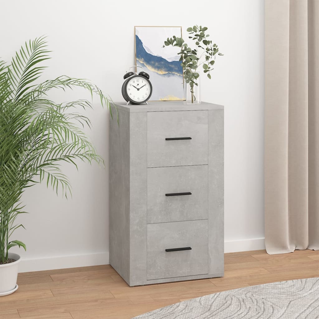 Berkfield Sideboard Concrete Grey 40x33x70 cm Engineered Wood